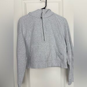 Lululemon Athletica Grey Oversized/ Cropped Scuba Hoode Size Women’s M/L